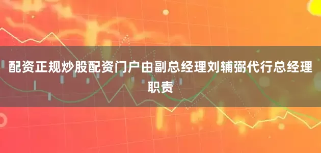 配资正规炒股配资门户由副总经理刘辅弼代行总经理职责